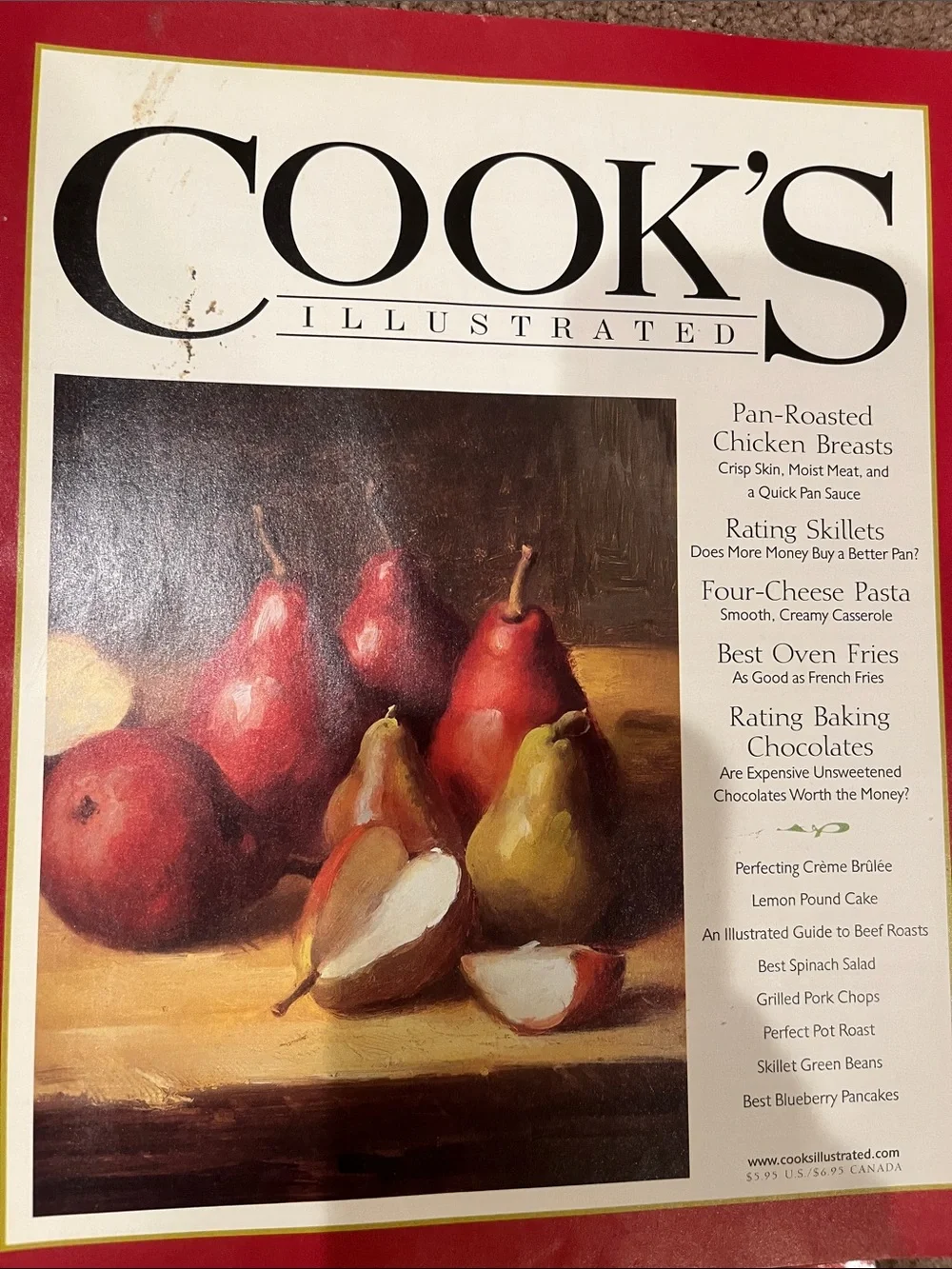 Cooking Pleasures Magazine Bundle - Assorted Red & White Covers